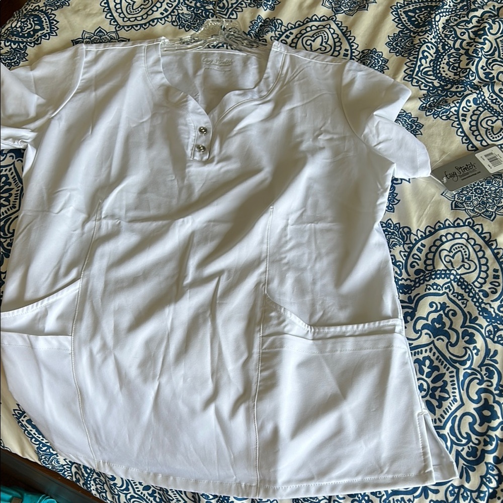 White Short Sleeve Women's Top